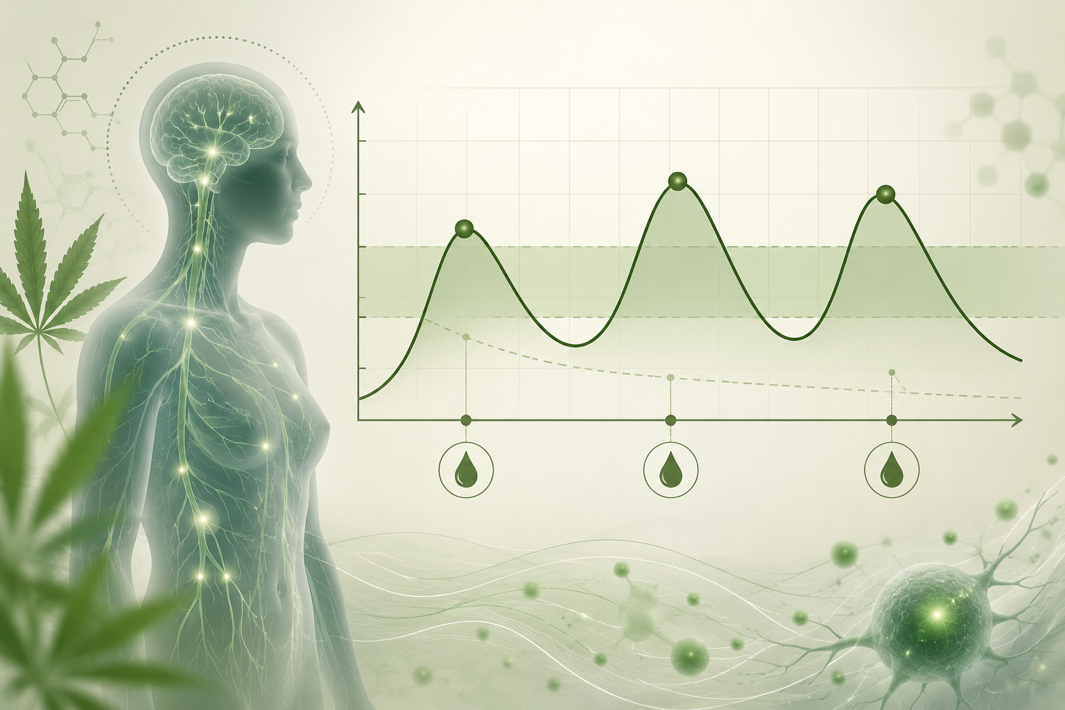 Read more about the article Farmakokinetyka CBD – dlaczego okres półtrwania uzasadnia regularne stosowanie?